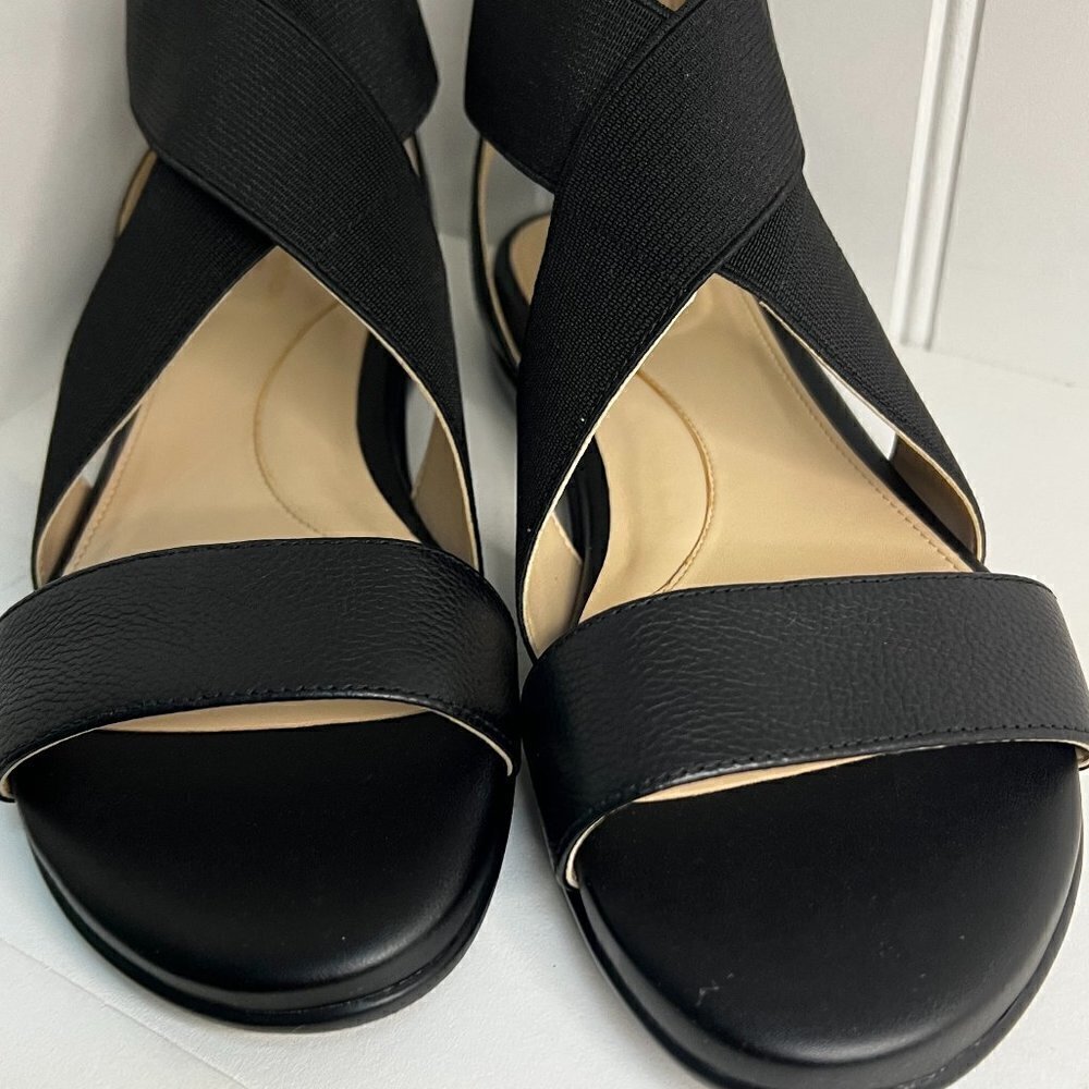 Cole Haan Grand Ambition Women's Mixed Media Flat Criss-Cross Sandals Size 6.5